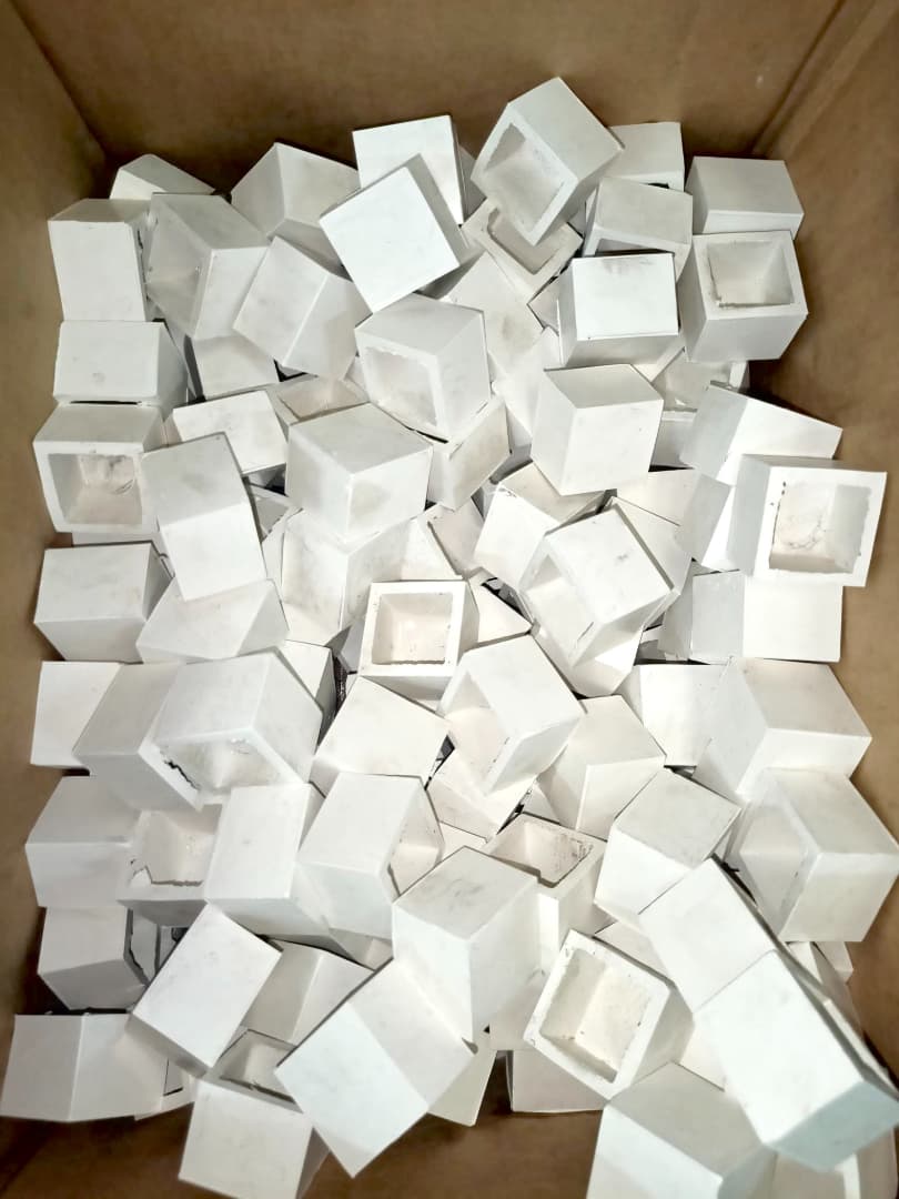 Rubber Footing White Square