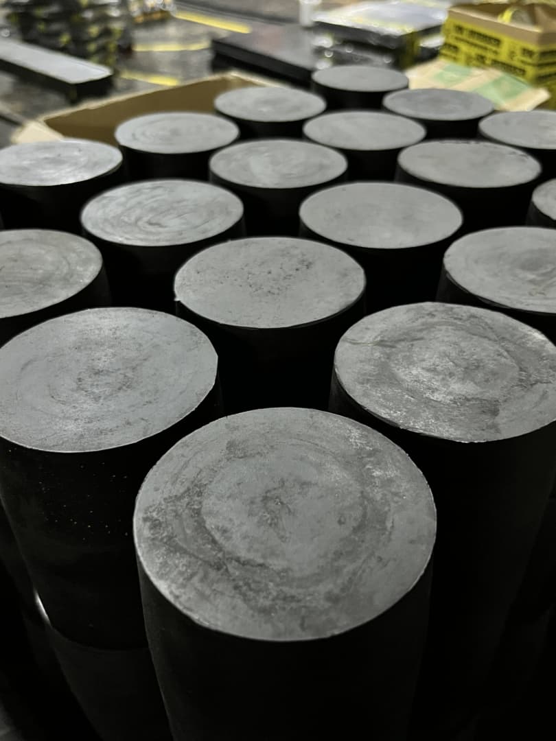 Solid Rubber Block Cylinder