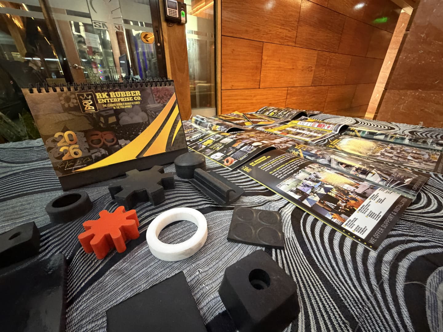 Various precision rubber products collage including gaskets, seals, and O-rings